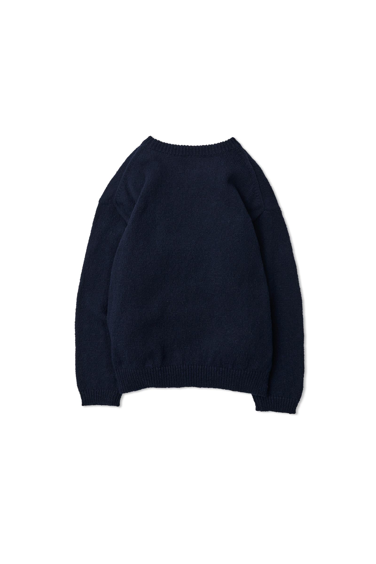 YOKE / INTARSIA CREWNECK SWEATER