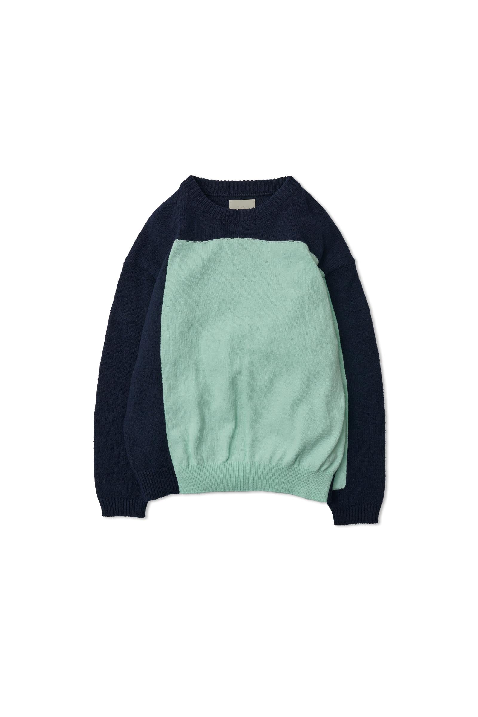 YOKE / INTARSIA CREWNECK SWEATER