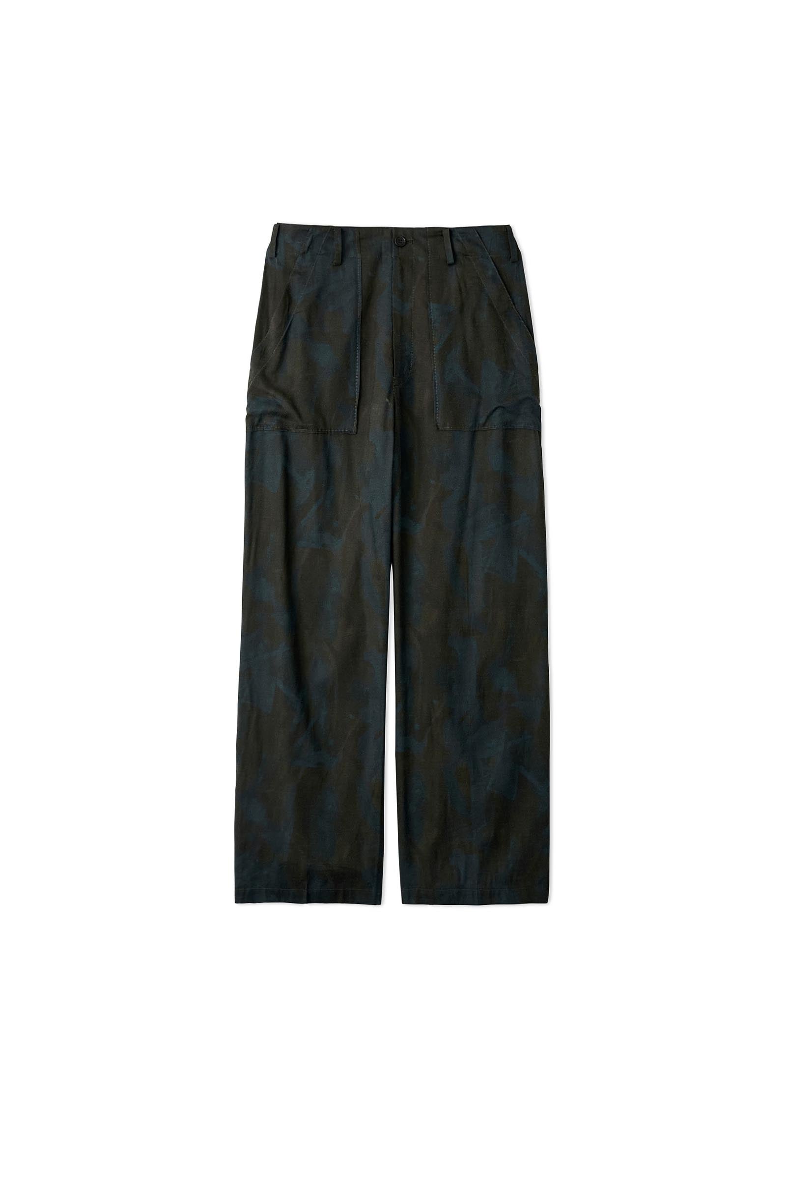 YOKE / PATTERNED WIDE-LEG BAKER PANTS – carol ONLINE STORE