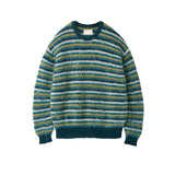 YOKE / MOHAIR BORDER SWEATER