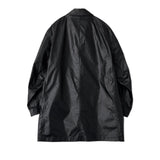 YOKE / LEATHER-LIKE CAR COAT