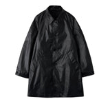 YOKE / LEATHER-LIKE CAR COAT