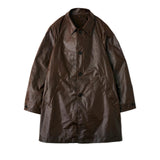 YOKE / LEATHER-LIKE CAR COAT