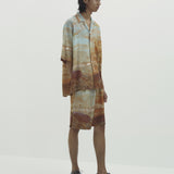 YOKE / LANDSCAPE PRINTED EASY SHORTS