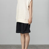 THE SUNNY / SILK COTTON KNIT VEST