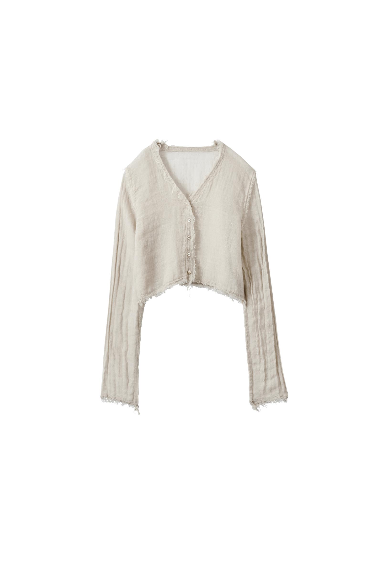 ERiKOKATORi / wool linen gawze cardigan – carol ONLINE STORE
