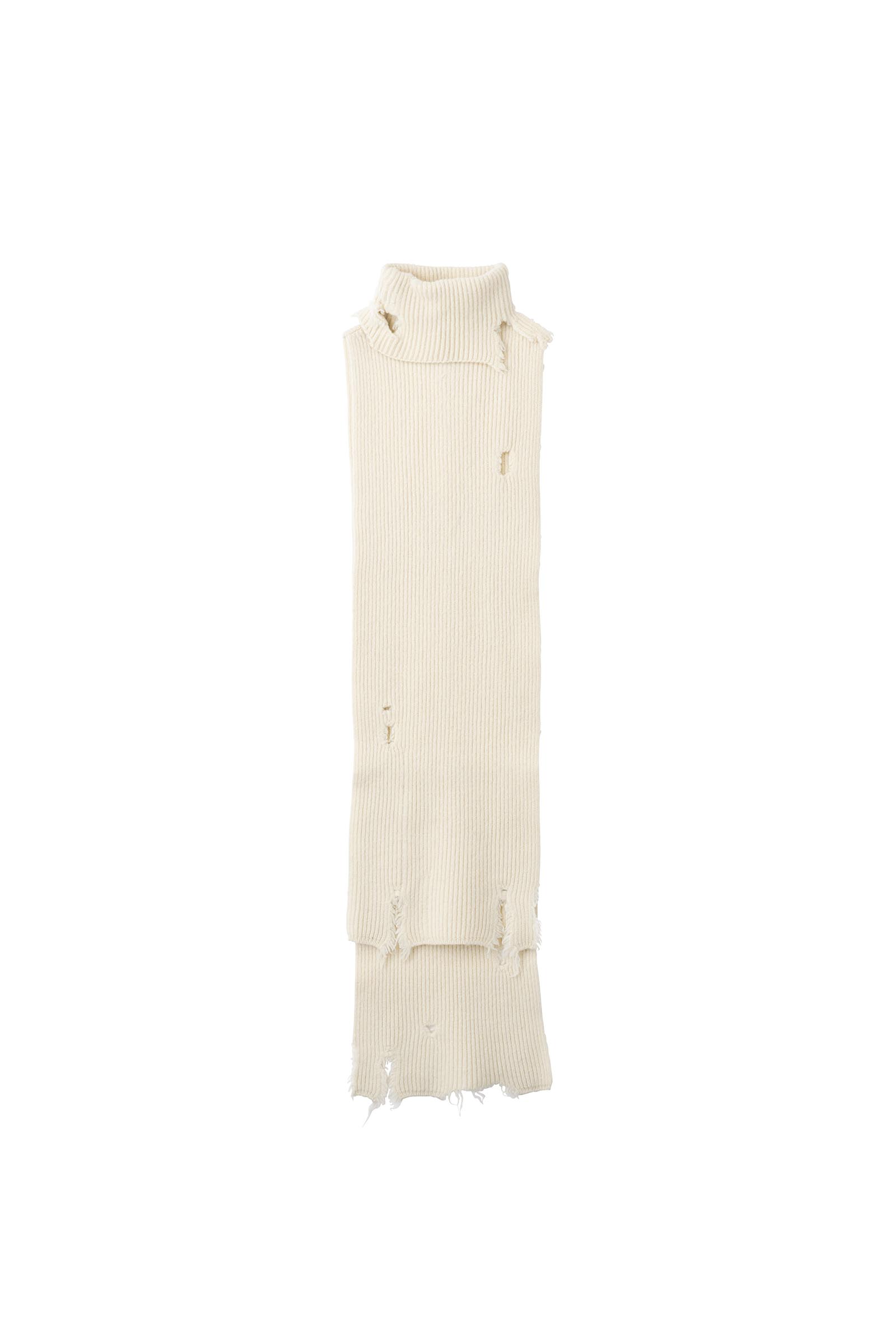 小物 HED MAYNER 21AW TURTLENECK SCARF HED MAYNER / DESTROYED ASYMETRIC TURTLENECK SCARF – carol