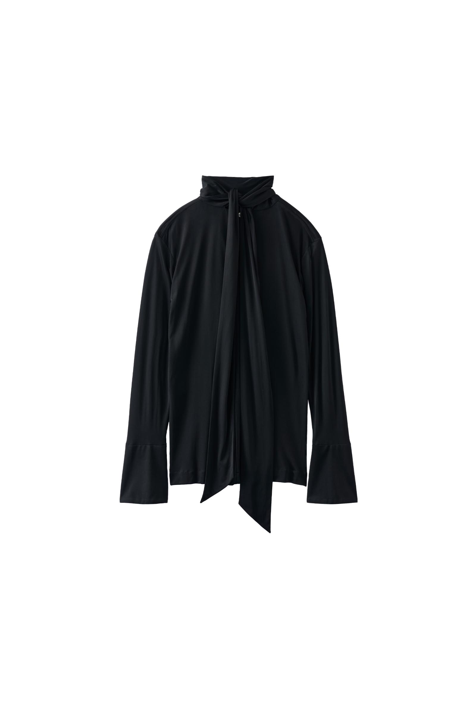 FETICO / SATIN JERSEY TIE-NECK BLOUSE – carol ONLINE STORE