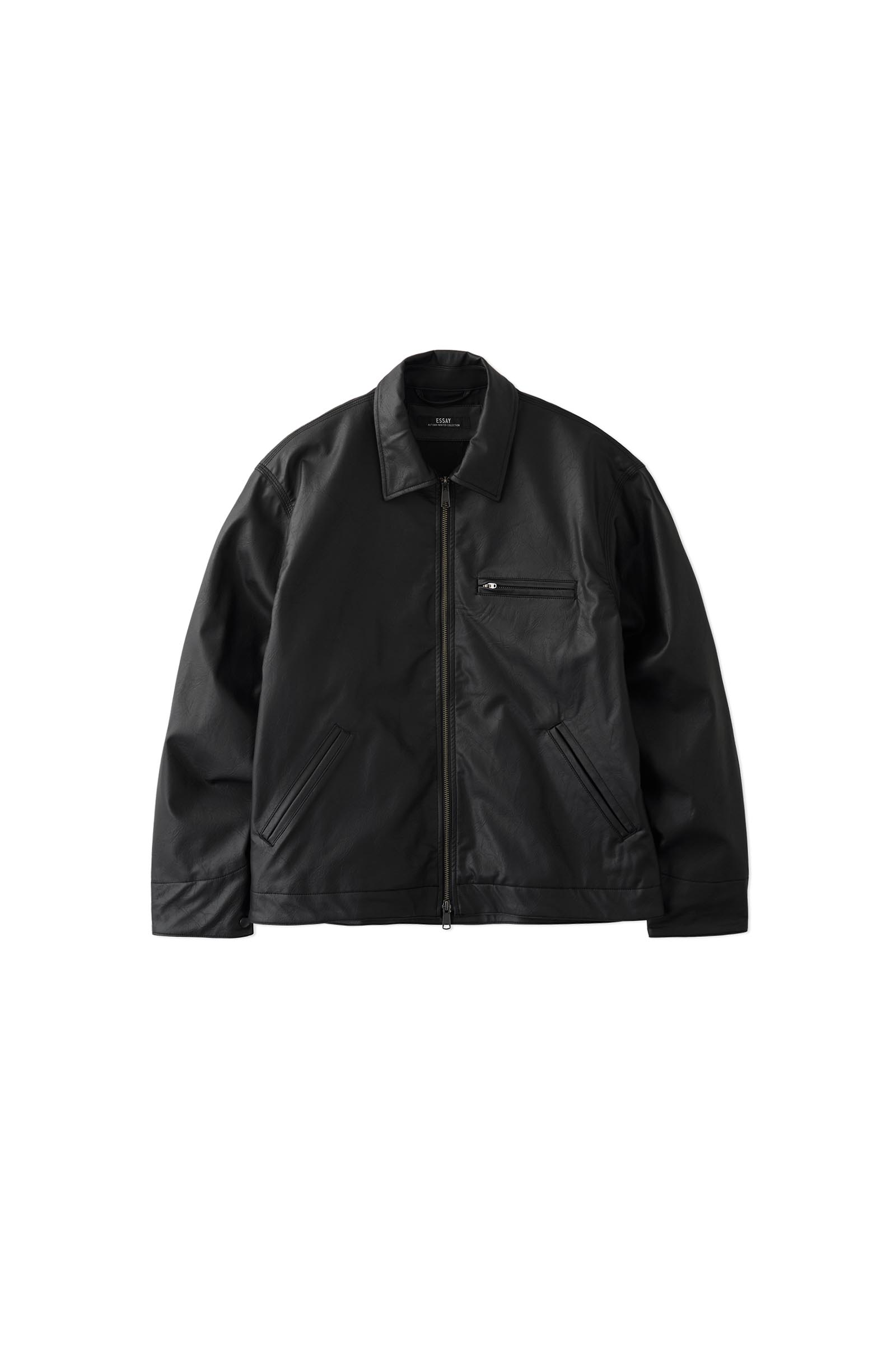 ESSAY / BLACK WORK ZIP JACKET – carol ONLINE STORE