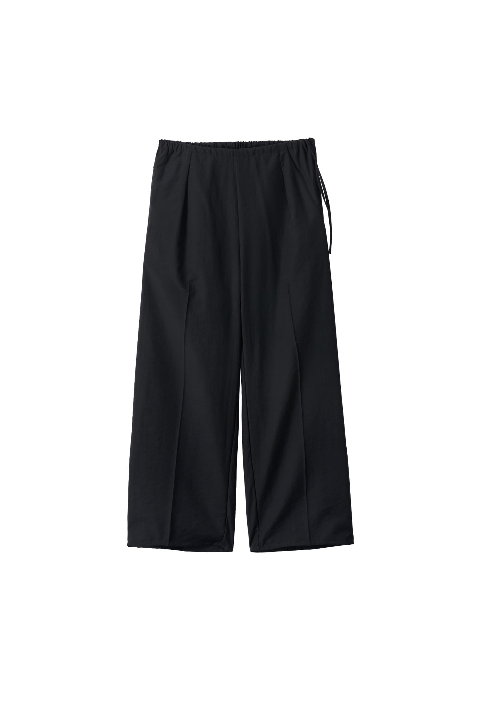 YOKE / Wool Nylon Front Flat 1Pleated Easy Trousers – carol ONLINE 