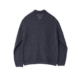 YOKE / MESH KNITTED SHIRT CARDIGAN