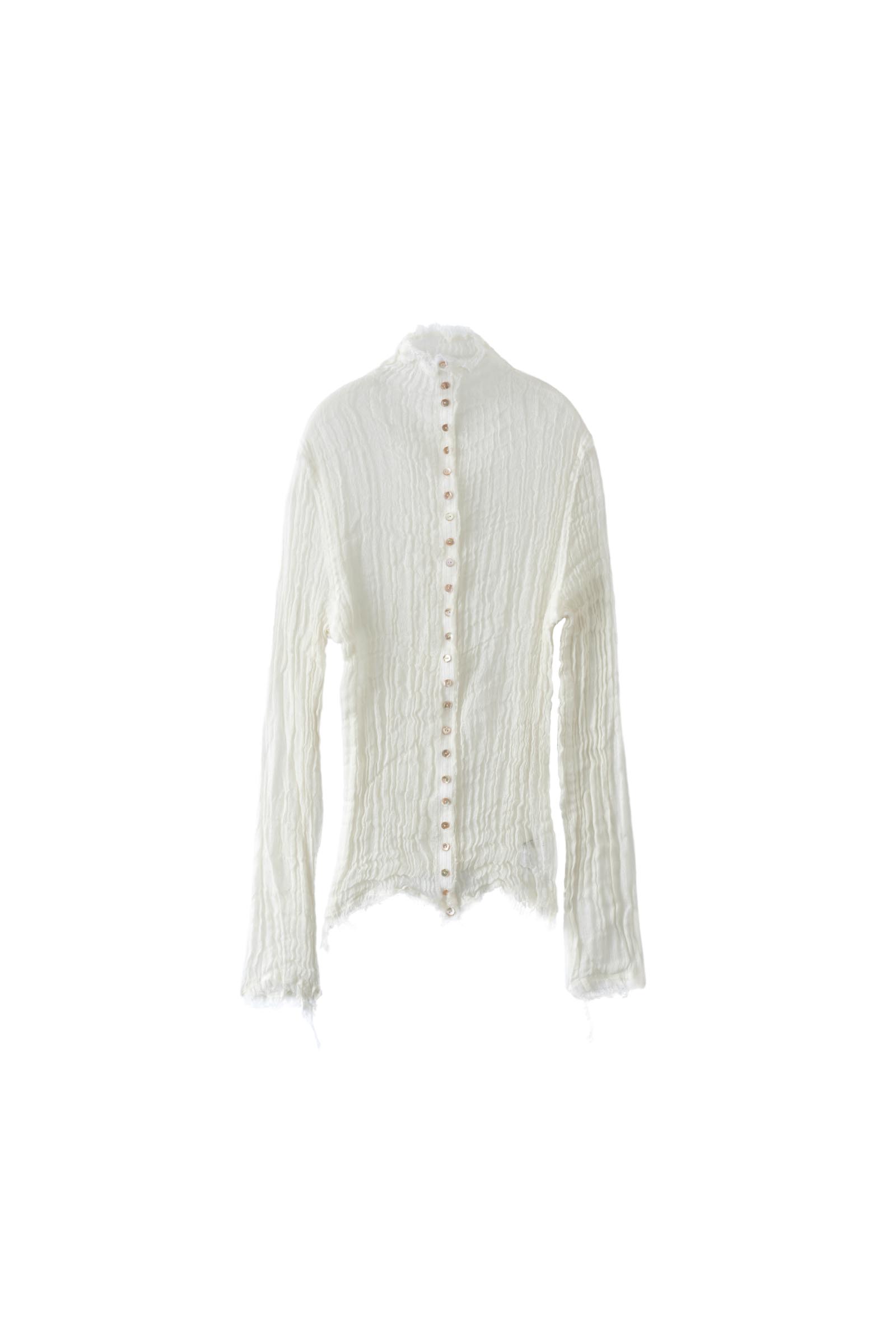 【ERiKOKATORi】high neck top ERiKOKATORi / wool linen gawze highneck top – carol ONLINE STORE