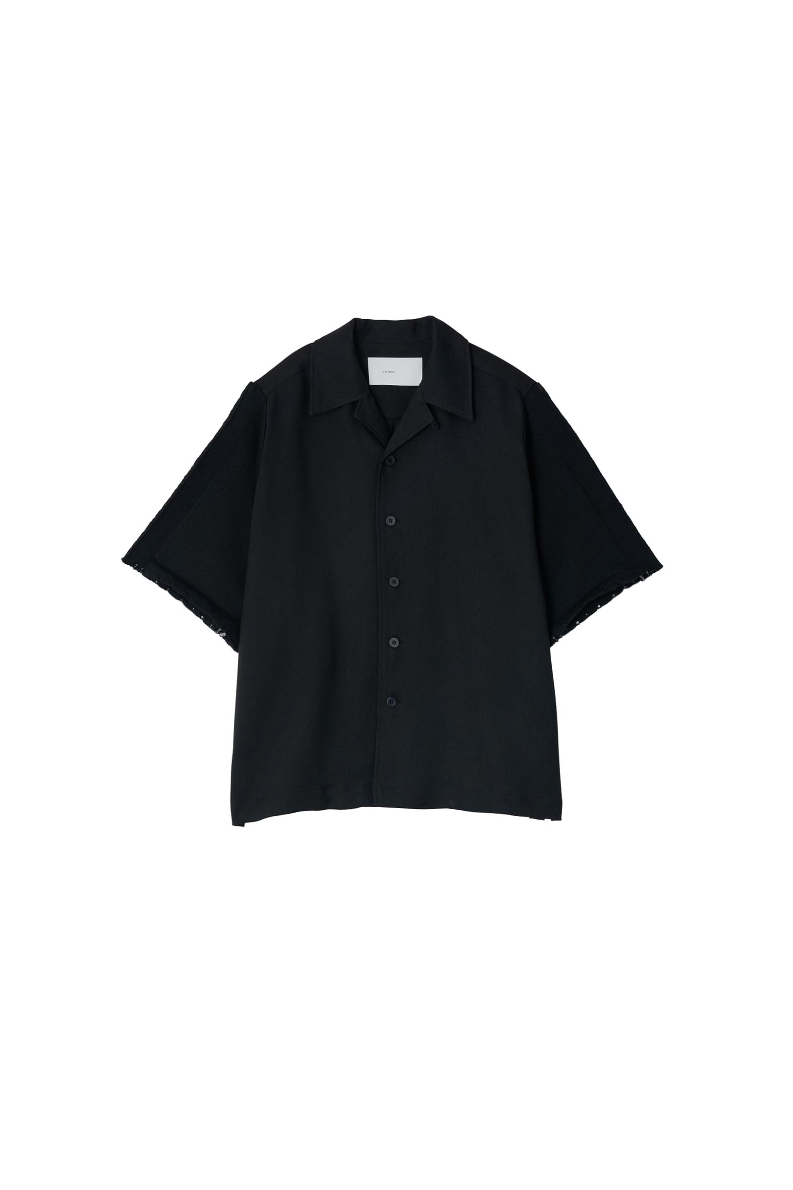 size2 askyy DOCKING SHIRTS ドッキング シャツ 黒 I'm here: / KNIT SHORT SLEEVE : DOCKING SHIRTS – carol ONLINE STORE