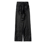 FETICO / FAUX-LEATHER HIGH RISE TROUSERS
