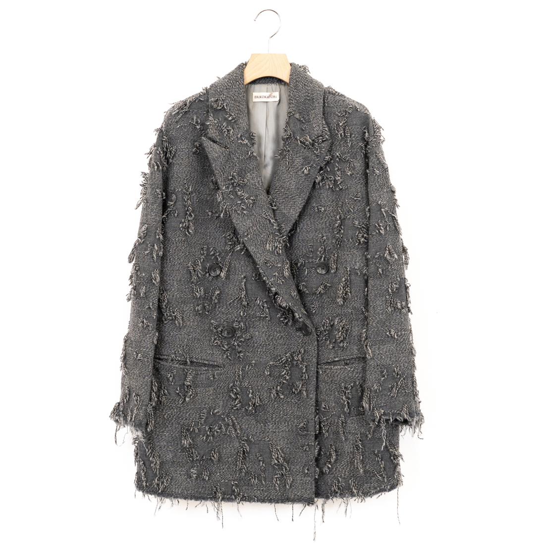 ERiKOKATORi / ripped wool jacket – carol ONLINE STORE