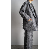 ERiKOKATORi / ripped wool jacket