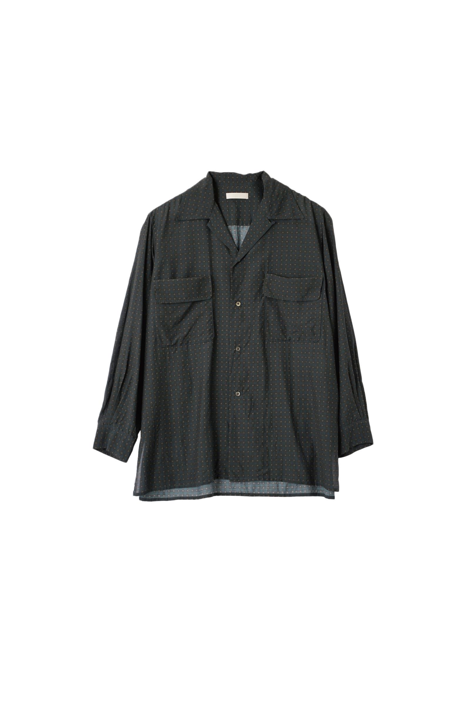 YOKE / LANDSCAPE PRINTED REGULAR COLLAR SHIRT