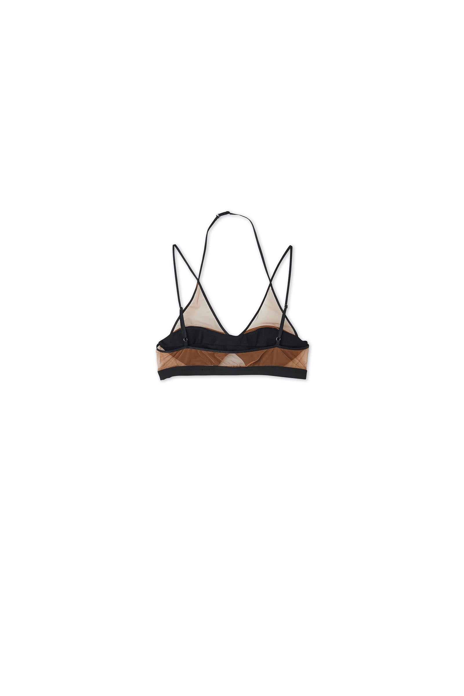 FETICO / SHEER PANELED VELVET BRALETTE – carol ONLINE STORE