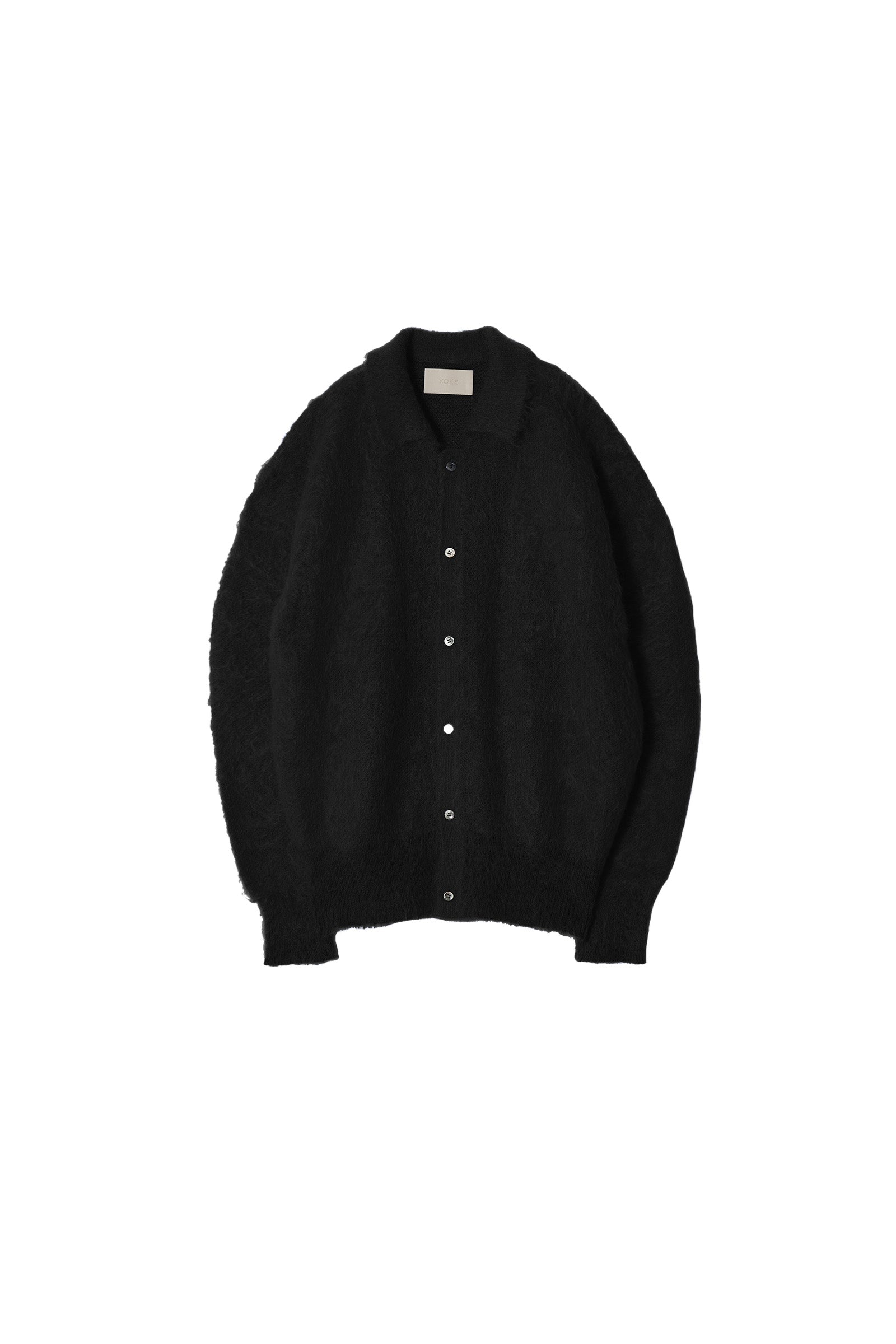 YOKE / BRUSHED MOHAIR KNIT SHIRT