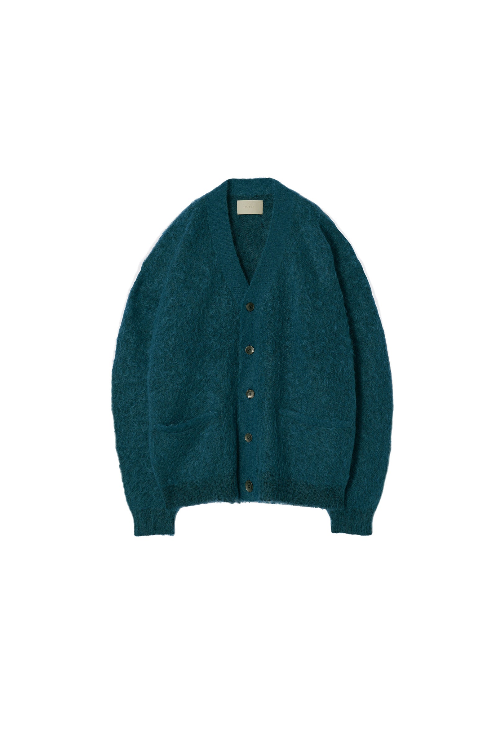 YOKE / BRUSHED MOHAIR CARDIGAN