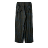 YOKE / PATTERNED WIDE-LEG BAKER PANTS