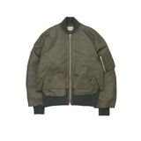 YOKE / Connected Rib Knit Flight Jacket