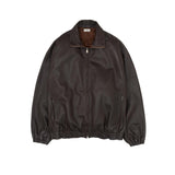 YOKE / Carf Leather Truck Jacket