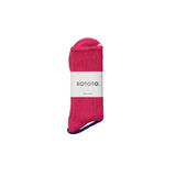 ROTOTO / WASHI & RECYCLED COTTON RIB CREW SOCKS