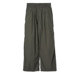 YOKE / NYLON 3PLEATED WIDE-LEG EASY TROUSERS