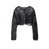 ERiKOKATORi / linen hand knit top