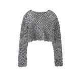 ERiKOKATORi / linen hand knit top