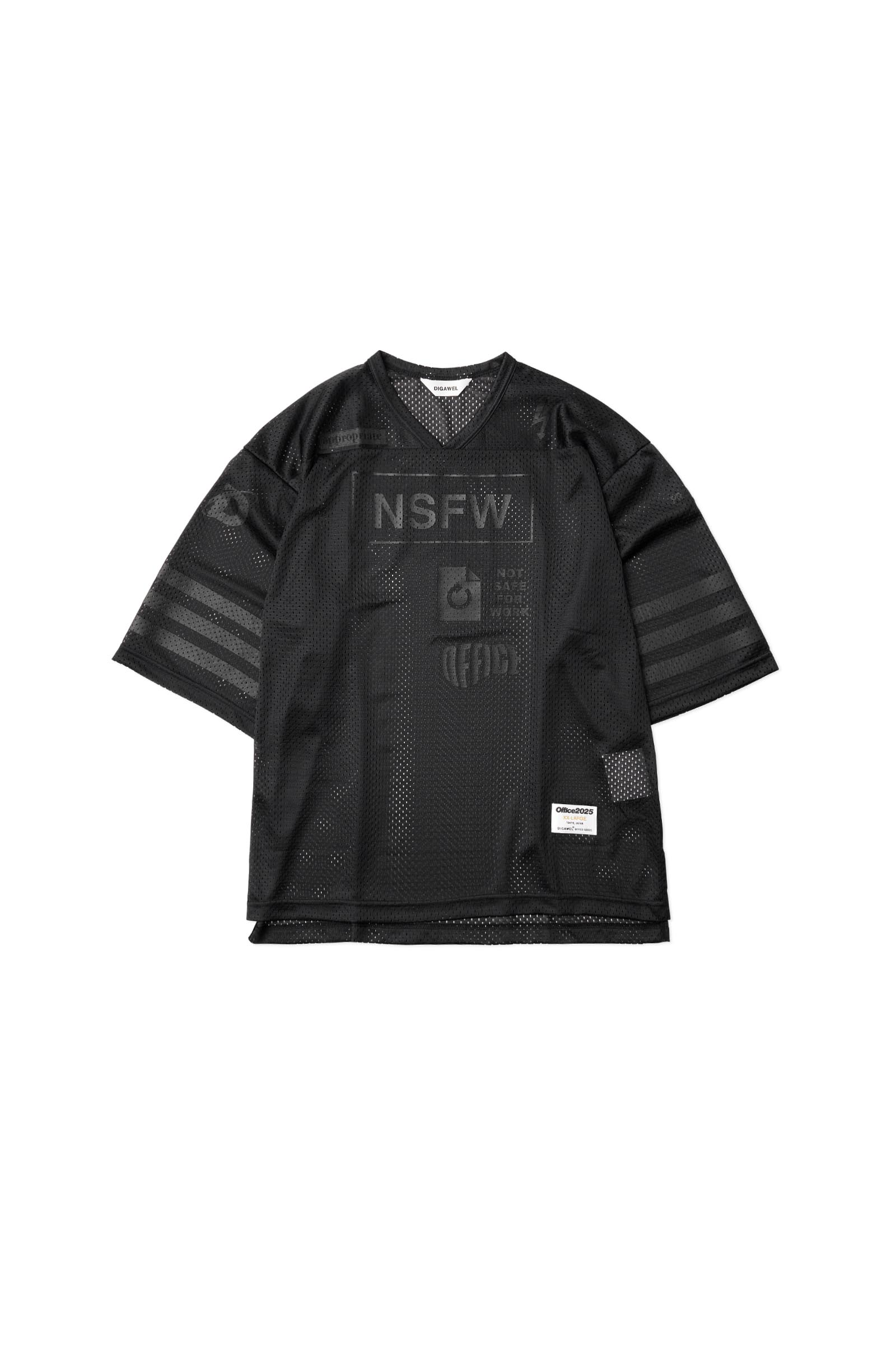 DIGAWEL / Mesh football T-shirt