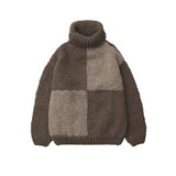 SEEALL / HAND HIGH-NECK SWEATER