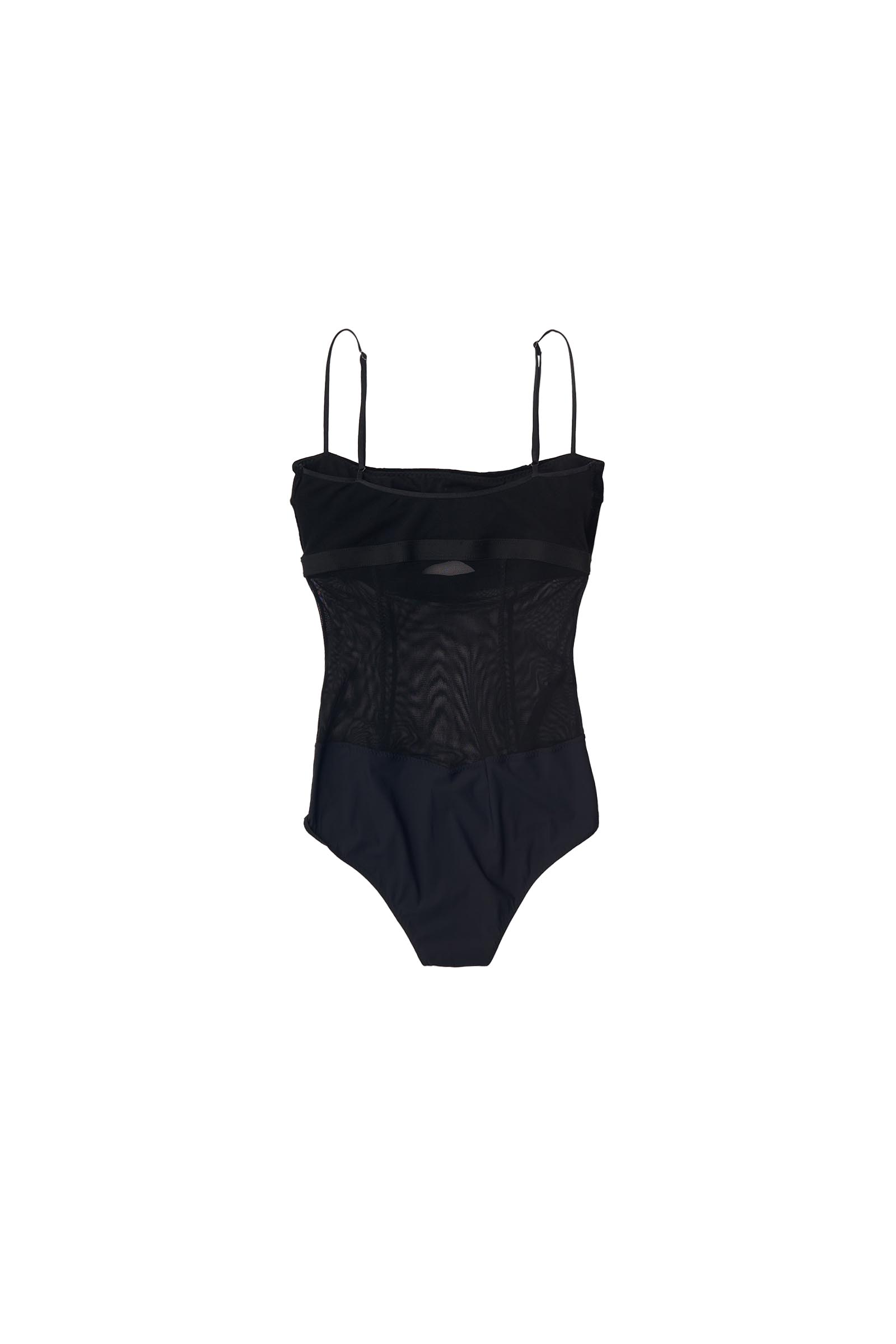 FETICO / VELVET & MESH COMBINED BODYSUIT