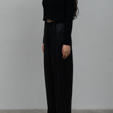 determ; / Back Ribbon Short Cardigan