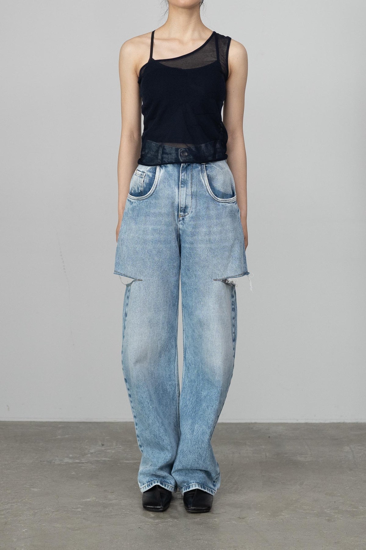 PALOMA WOOL / Domingo -Asymmetric jacquard flower top- – carol 