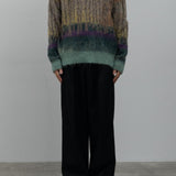 YOKE / TREE JACQARD MOHAIR SWEATER