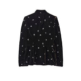 FETICO / ROSE EMBROIDERED VELVET JACKET