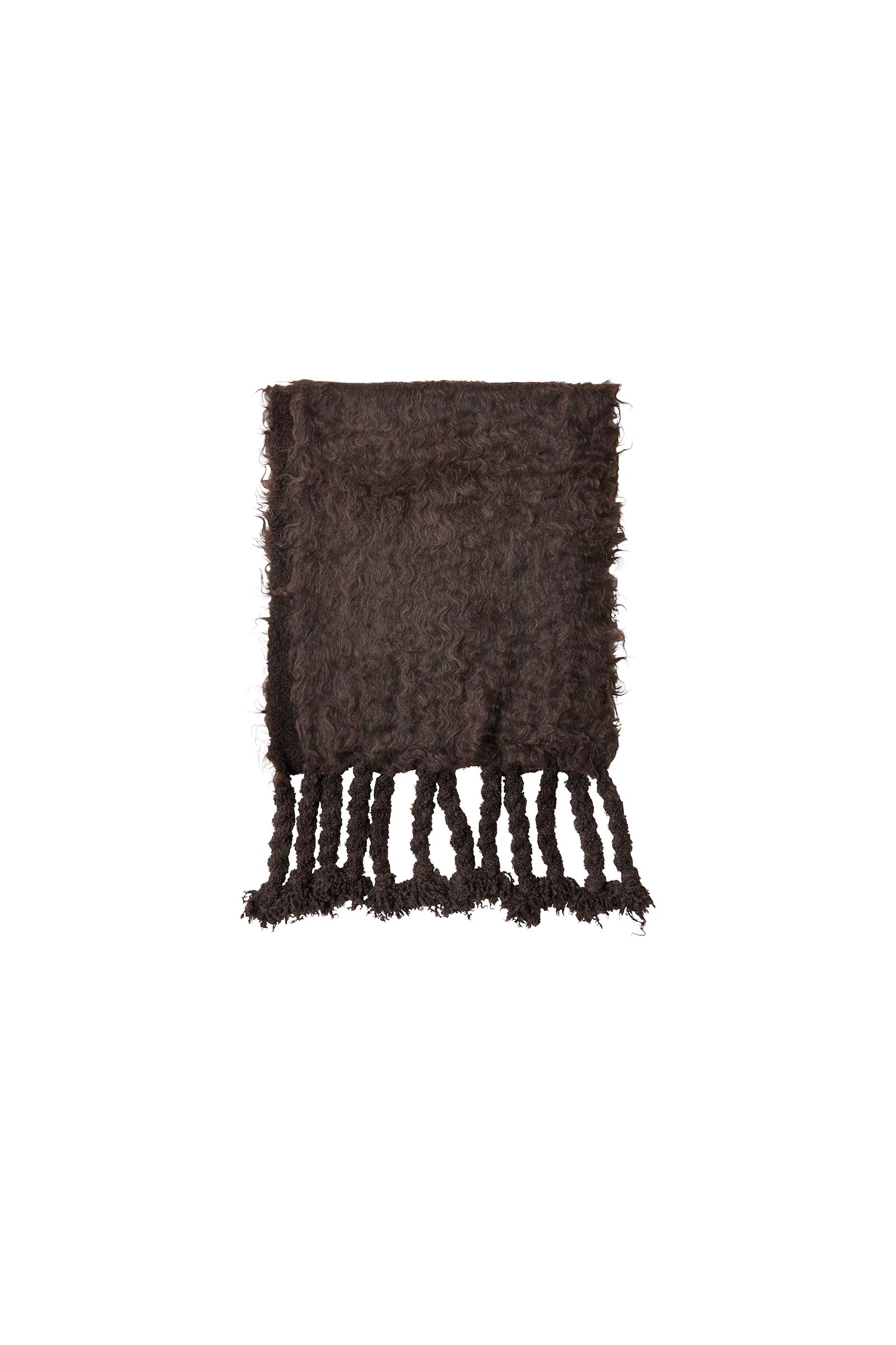 determ; / Recycled Yarn Shaggy Knit Scarf