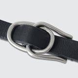 YOKE / Double Buckel Leather Belt