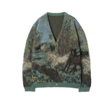 YOKE / HORSE JAQUCARD MOHAIR CARDIGAN - KEITA MARUYAMA 30TH ANNIV. EXCLUSIVE-