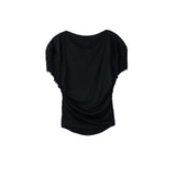 FETICO / FRINGED JERSEY TOP