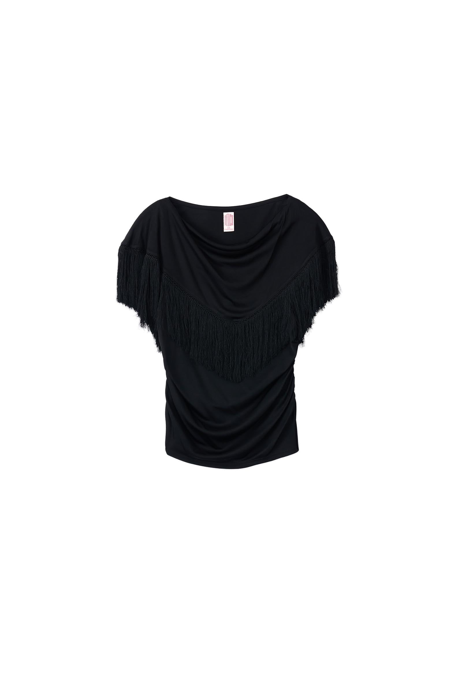 FETICO / FRINGED JERSEY TOP – carol ONLINE STORE FETICO / FRINGED JERSEY TOP – carol ONLINE STORE