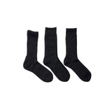 ROTOTO / ORGANIC DAILY 3 PACK CREW SOCKS