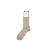 ROTOTO / VERTICAL LINE LINEN COTTON SOCKS