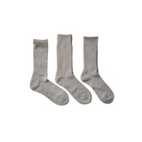 ROTOTO / ORGANIC DAILY 3 PACK CREW SOCKS