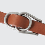 YOKE / Double Buckel Leather Belt