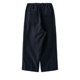 nonnotte / Elastic In-Tuck Wide Tapered Trousers