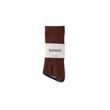 ROTOTO / MERINO RELAXED RIB CREW SOCKS