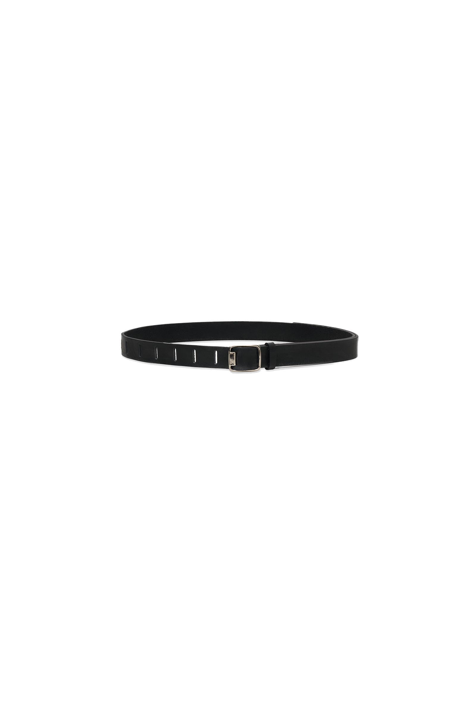 YOKE W Ring Leather Belt ブラック　yoke ベルト YOKE - 【再販売通知受付可能】Double Buckle Leather Belt
